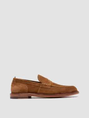 SAX 001 - Brown Suede Penny Loafers,Men