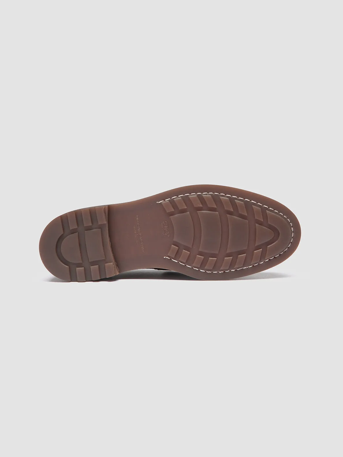 SAX FLEXI 001 - Brown Suede Penny Loafers,Men