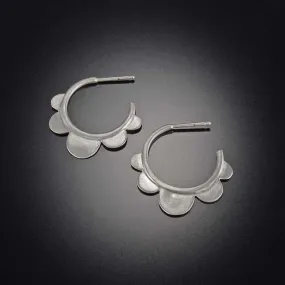 Scallop Hoop Earrings,Jewelry Delicate & Elegant