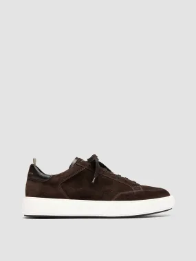 SEQUEL 002 - Brown Suede and Leather Sneakers,Men