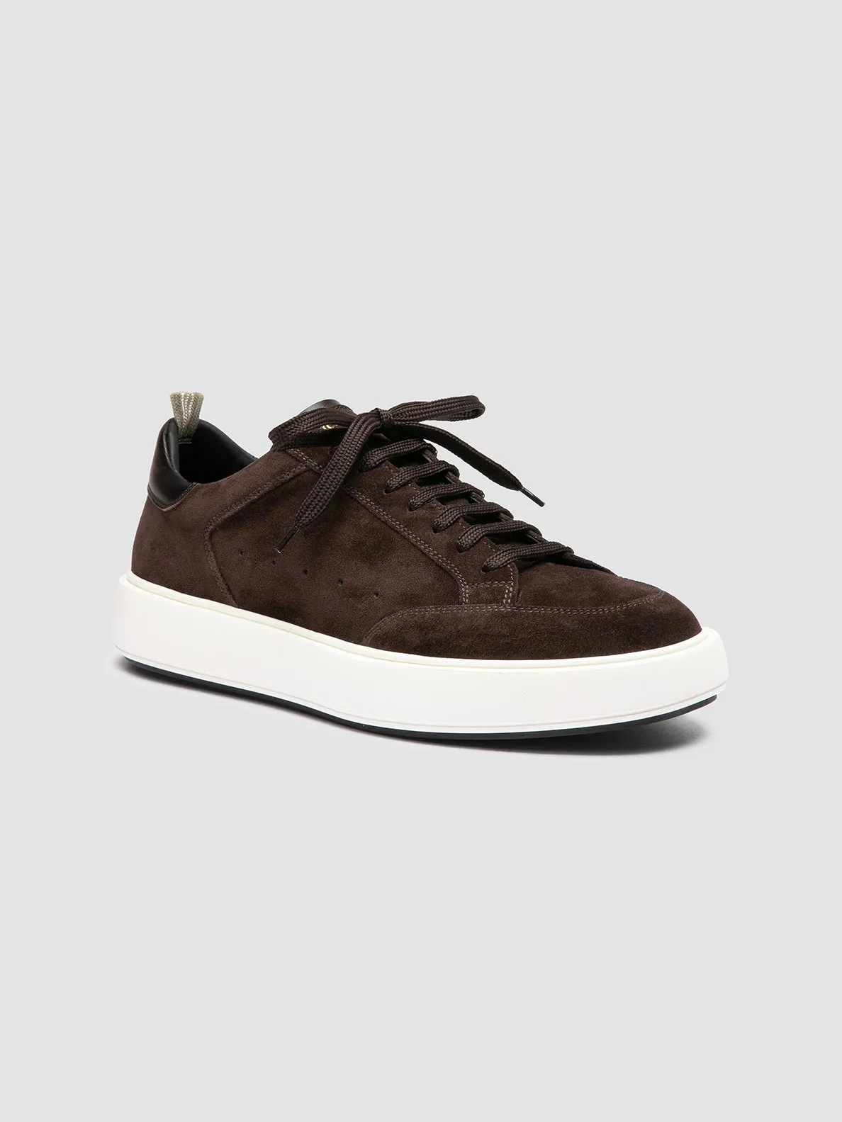 SEQUEL 002 - Brown Suede and Leather Sneakers,Men