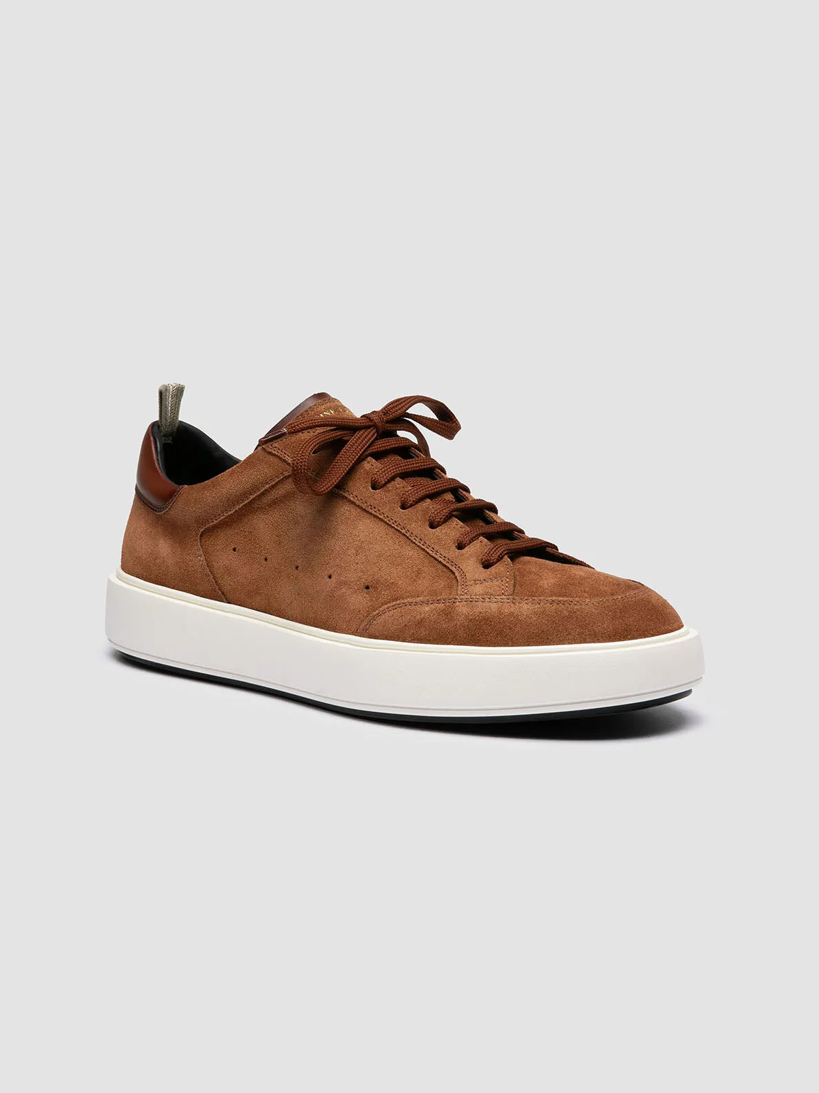 SEQUEL 002 - Brown Suede and Leather Sneakers,Men