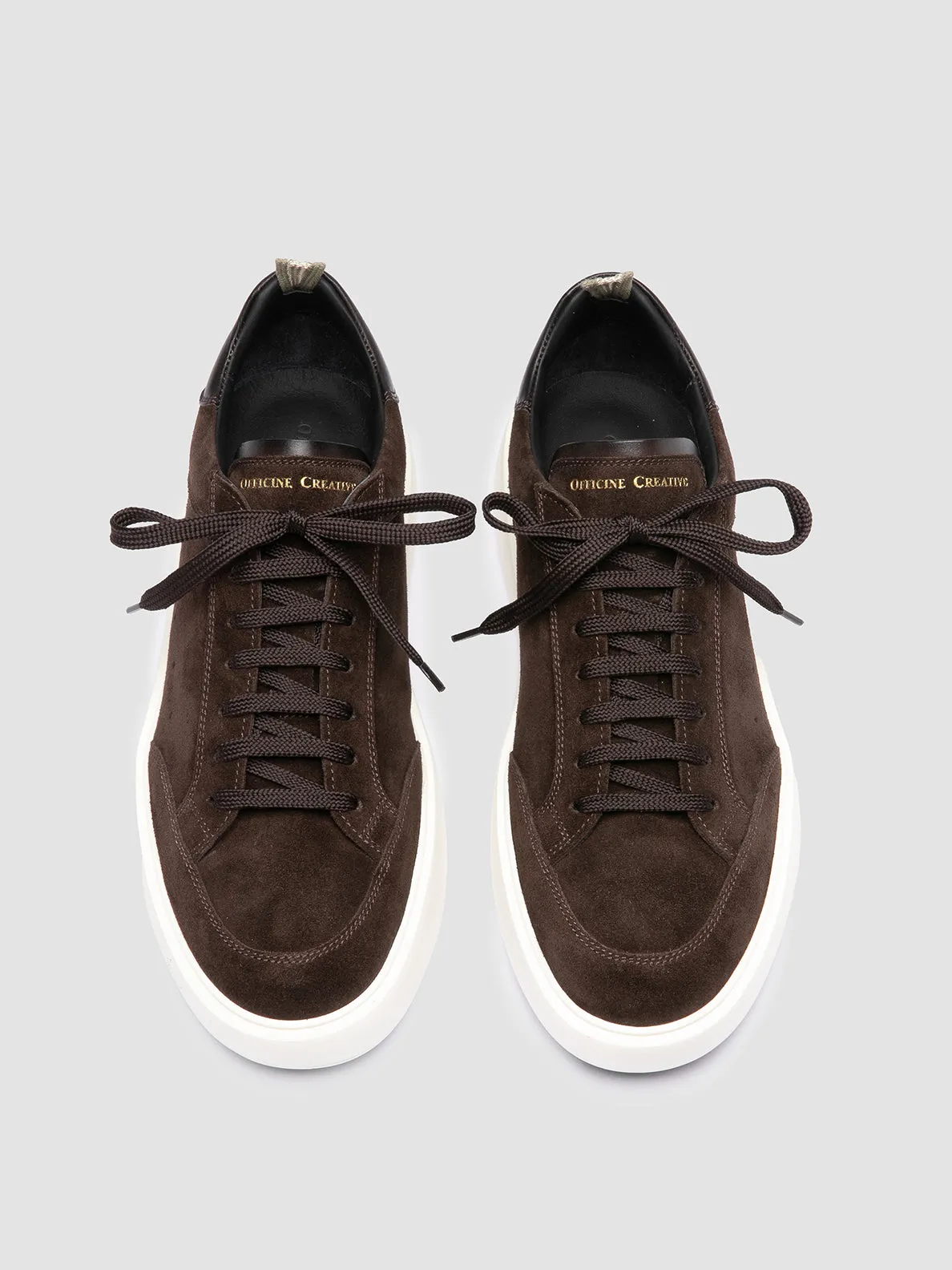 SEQUEL 002 - Brown Suede and Leather Sneakers,Men
