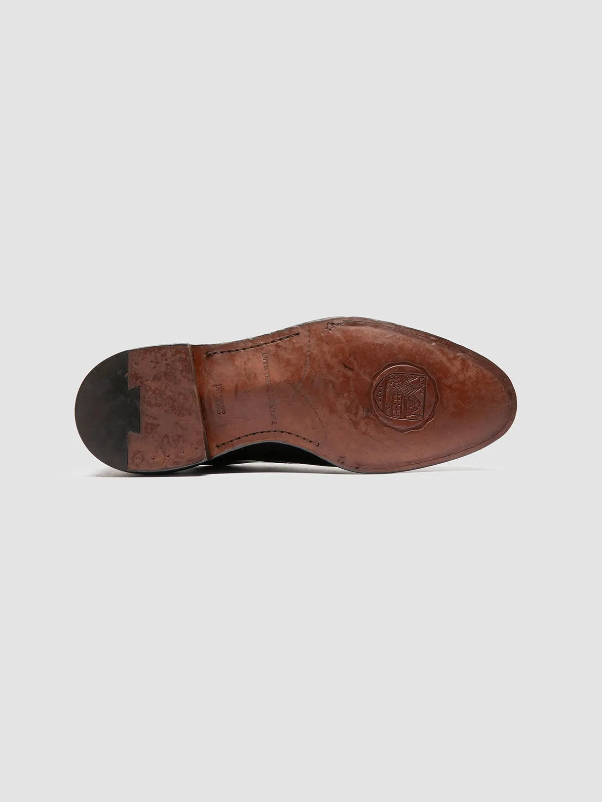 SIGNATURE 004 - Black Leather Monk Shoes,Men Derby Shoes