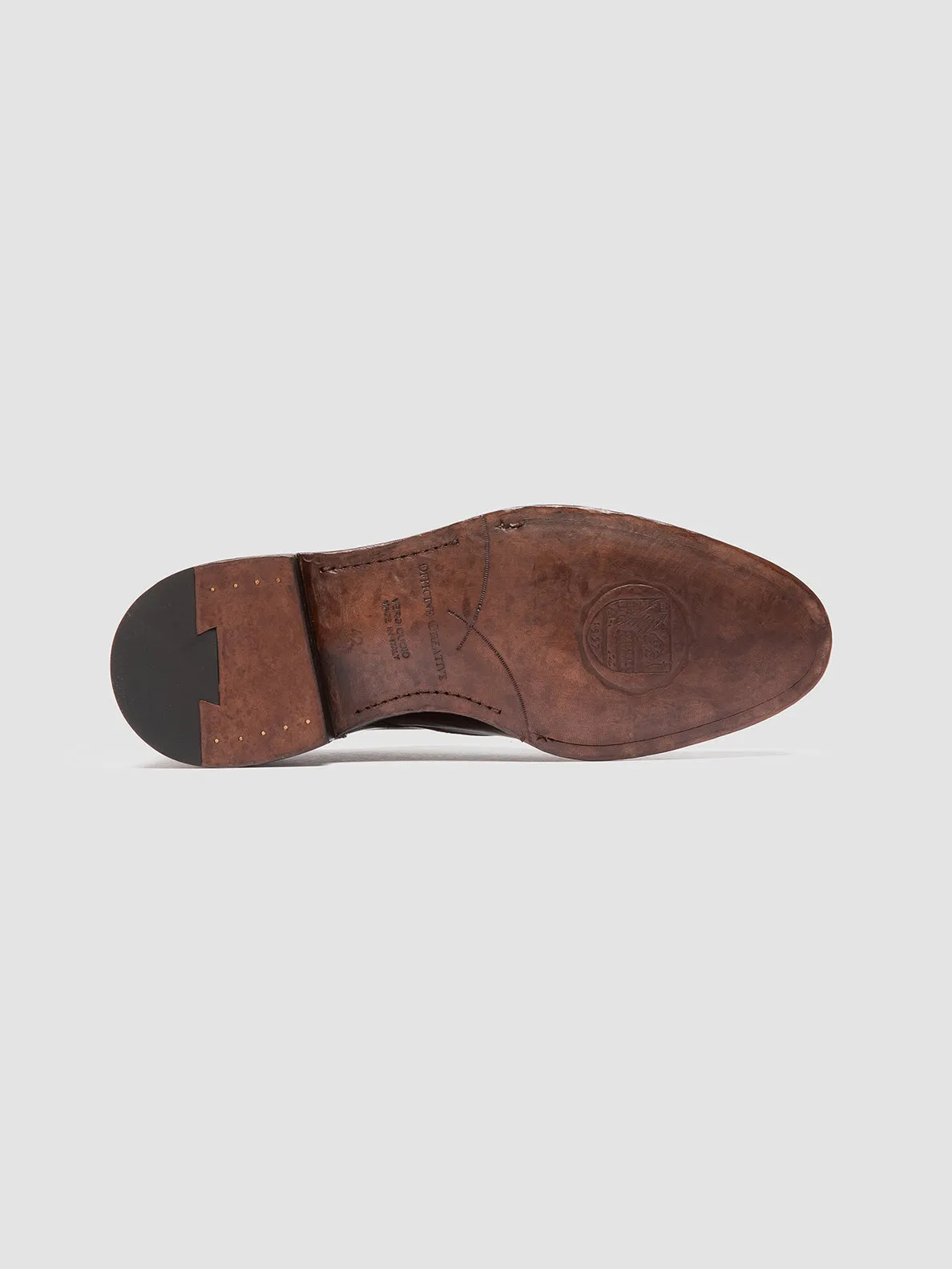 SIGNATURE 005 - Burgundy Leather Derby Shoes,Men Derby Shoes