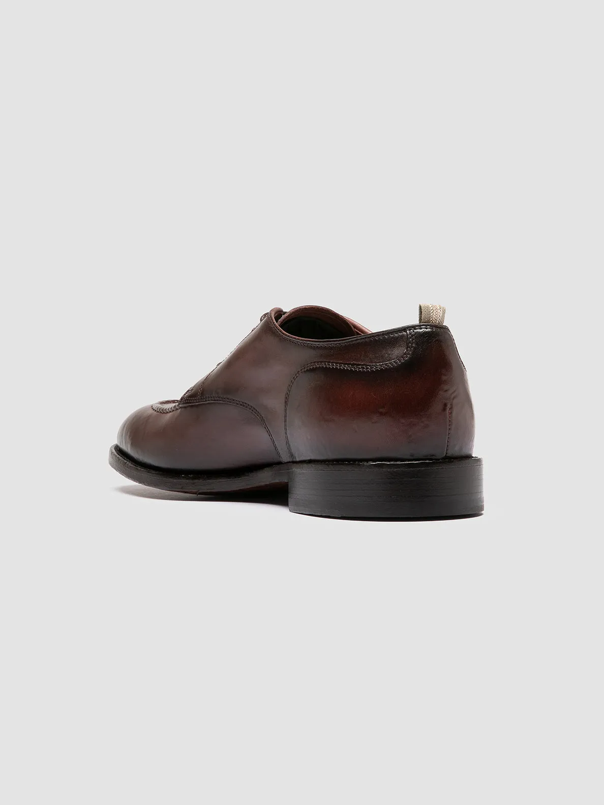 SIGNATURE 005 - Burgundy Leather Derby Shoes,Men Derby Shoes