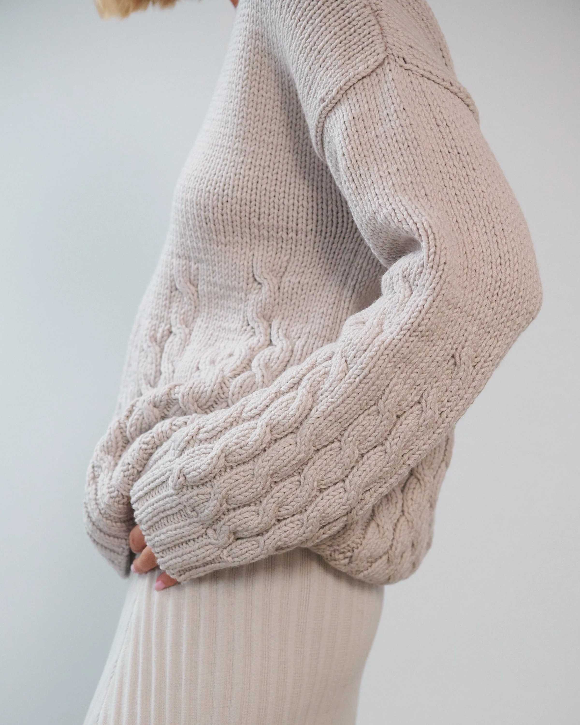 Sl?niai: Silver Grey Merino Wool Sweater,Women Sweaters