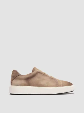 SLOUCH 001 - Beige Suede Sneakers,Men