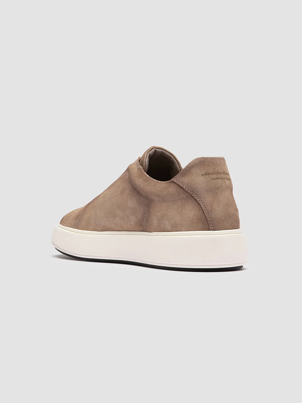 SLOUCH 001 - Beige Suede Sneakers,Men