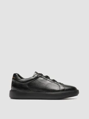 SLOUCH 001 - Black Leather Sneakers,Men