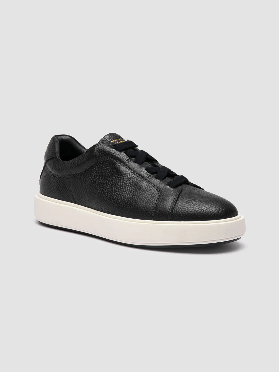 SLOUCH 001 - Blue Leather Low Top Sneakers,Men