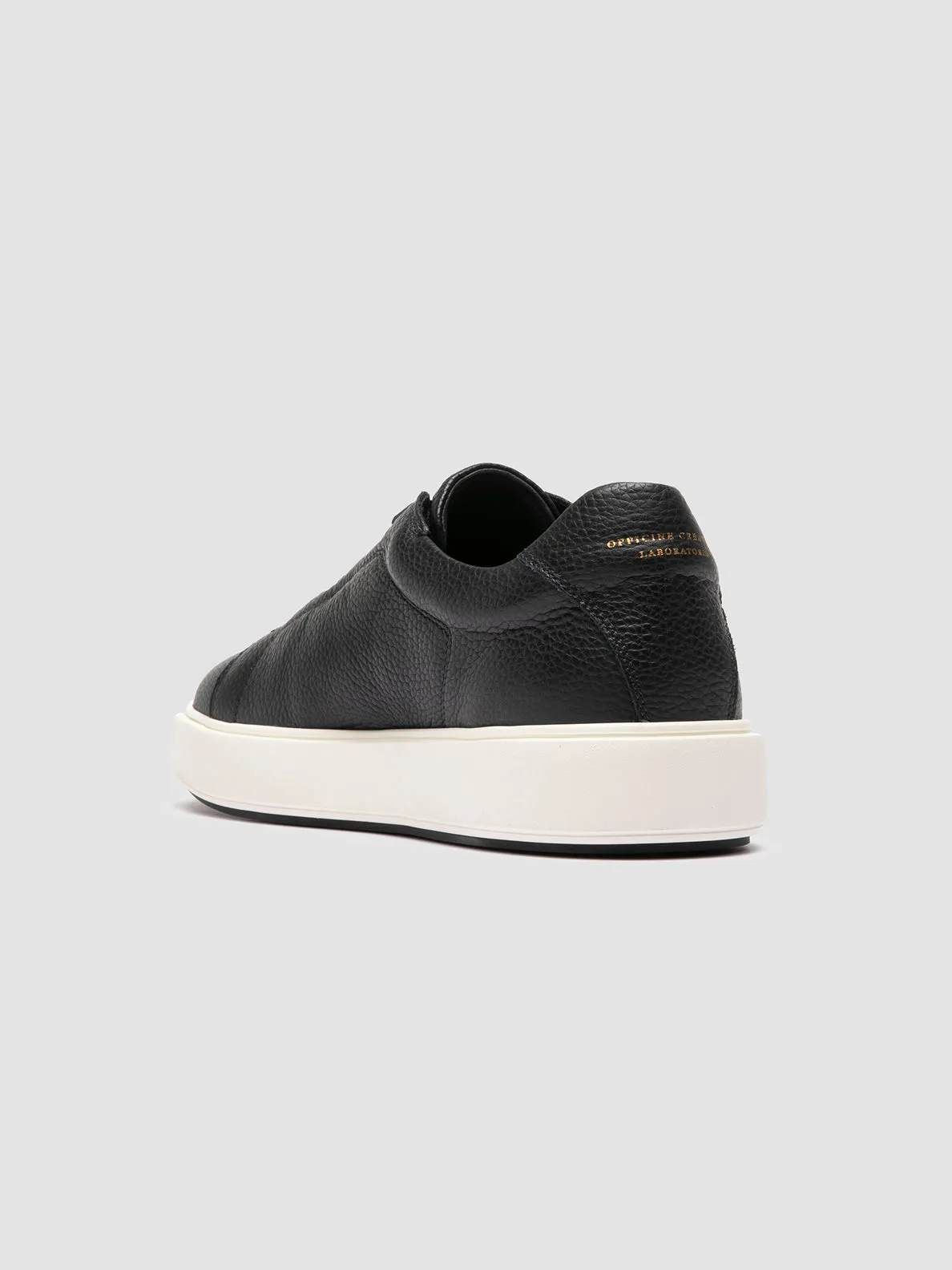 SLOUCH 001 - Blue Leather Low Top Sneakers,Men