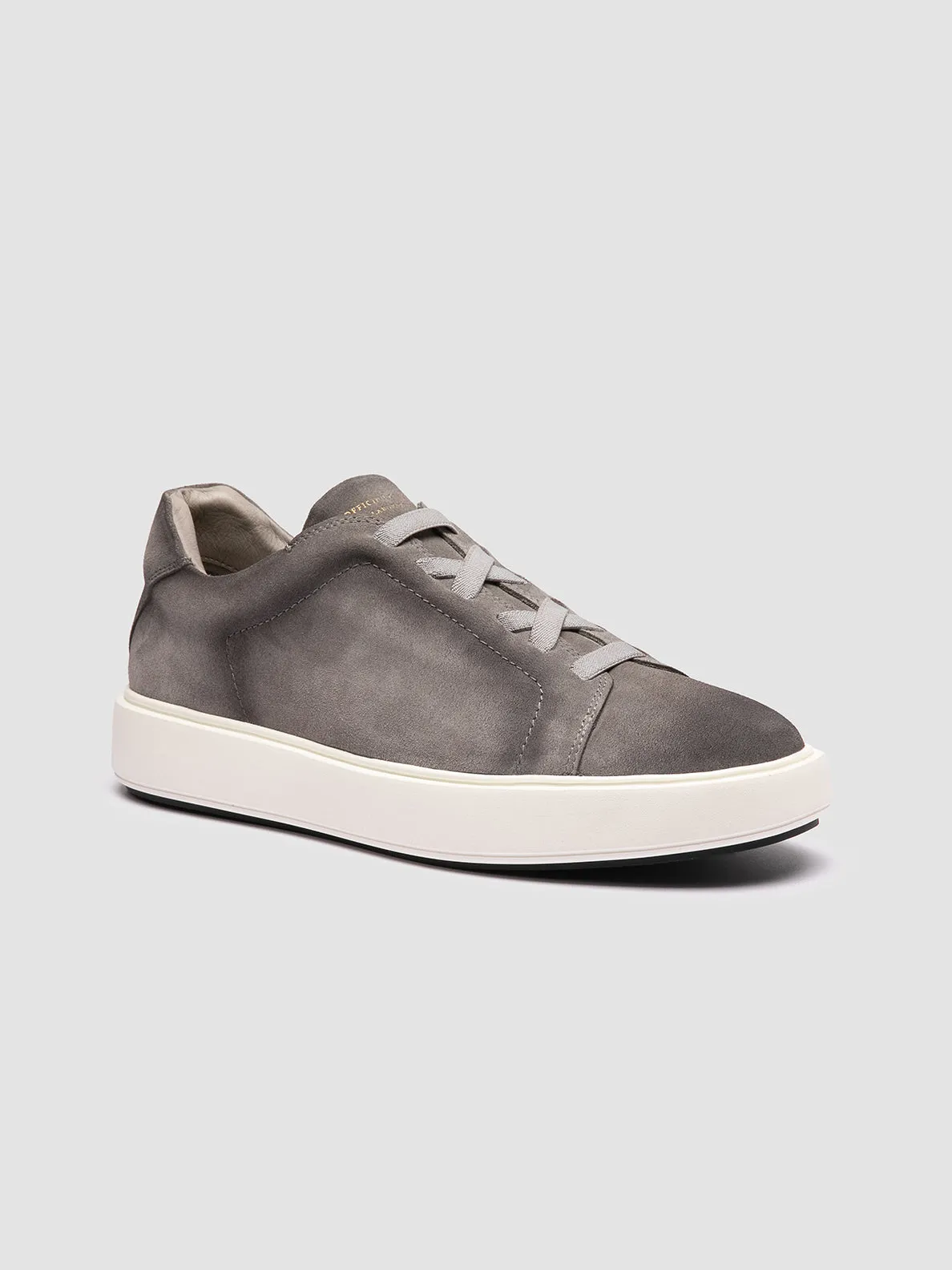 SLOUCH 001 - Grey Suede Sneakers,Men