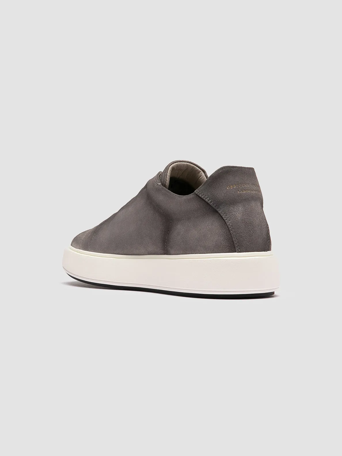 SLOUCH 001 - Grey Suede Sneakers,Men