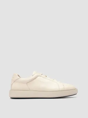 SLOUCH 001 - Off White Leather Sneakers,Men