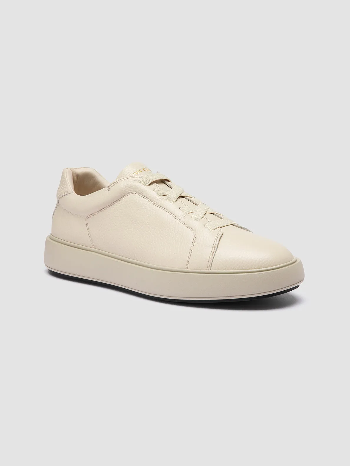 SLOUCH 001 - Off White Leather Sneakers,Men