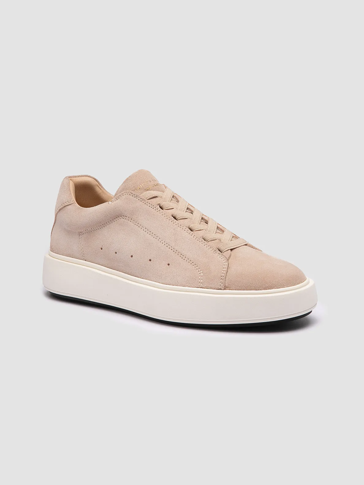 SLOUCH 101 - Ivory Suede Sneakers,Women