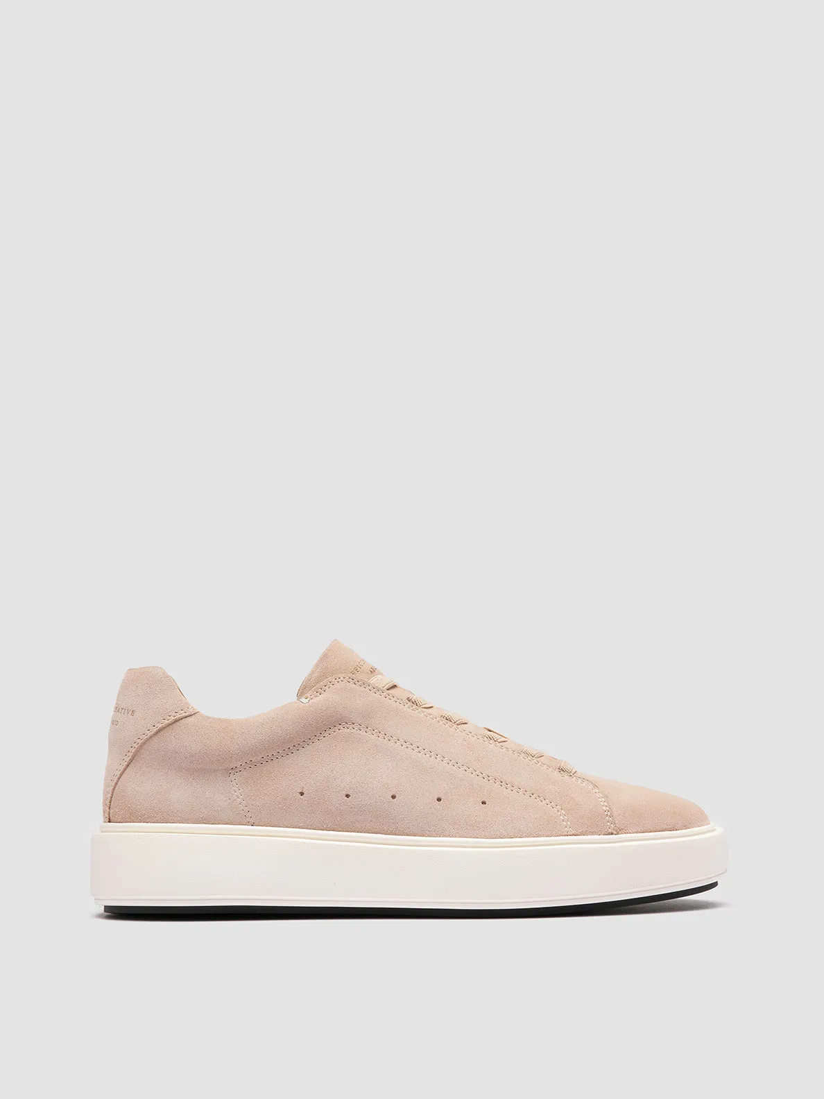 SLOUCH 101 - Ivory Suede Sneakers,Women