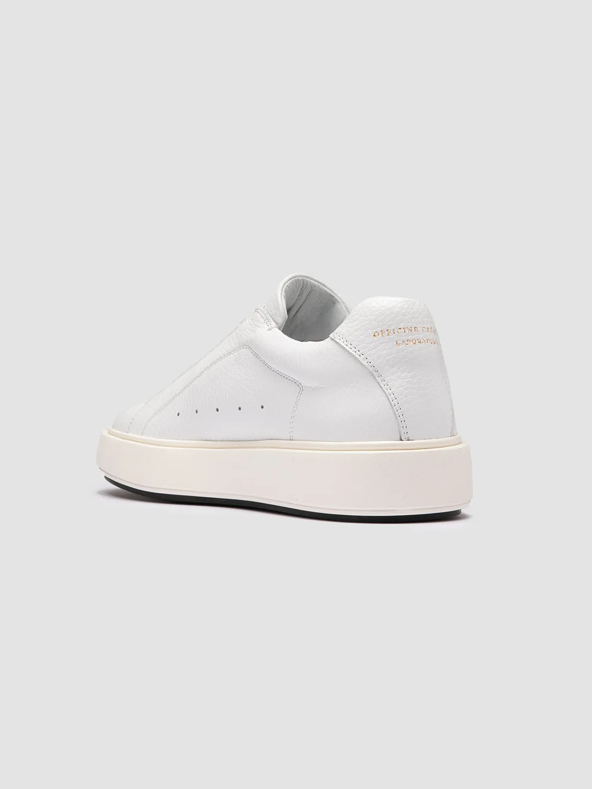 SLOUCH 101 - White Leather Sneakers,Women