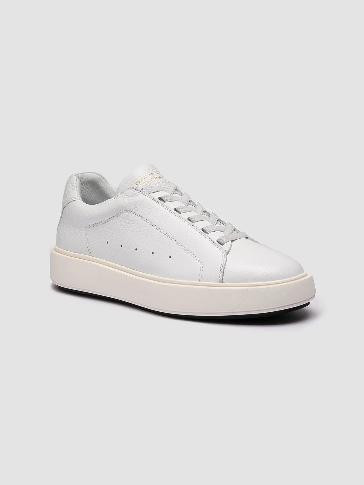 SLOUCH 101 - White Leather Sneakers,Women