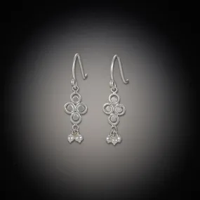 Small Filigree Earrings with Pearl Clusters,Jewelry Delicate & Elegant