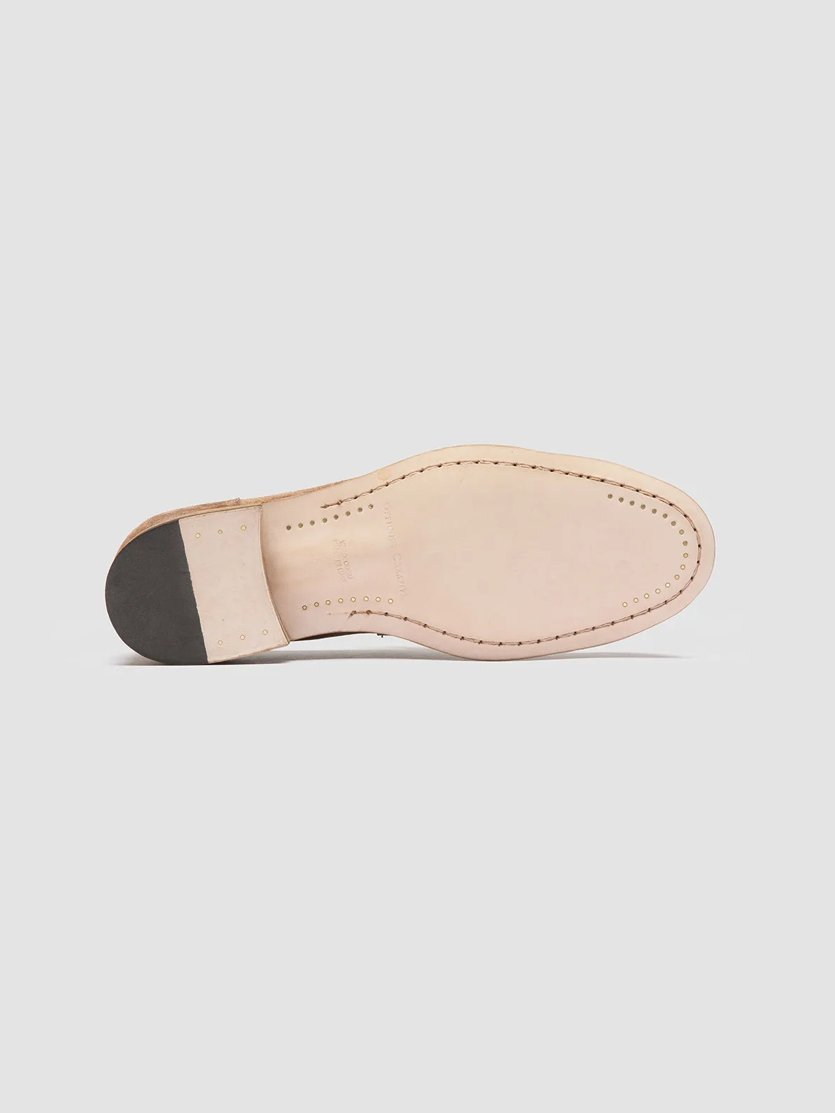 SOLITUDE 001 - Taupe Suede Penny Loafers,Men