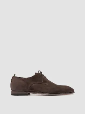 SOLITUDE 002 - Brown Suede Derby Shoes,Men Derby Shoes