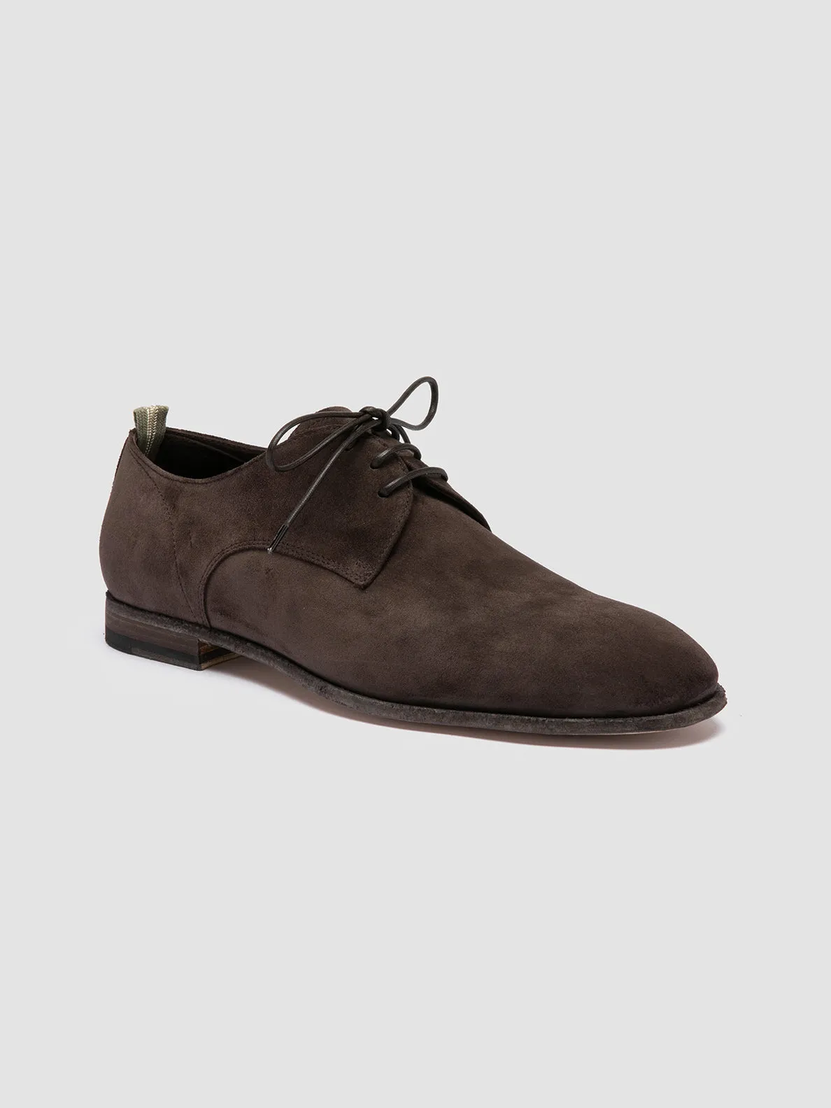 SOLITUDE 002 - Brown Suede Derby Shoes,Men Derby Shoes