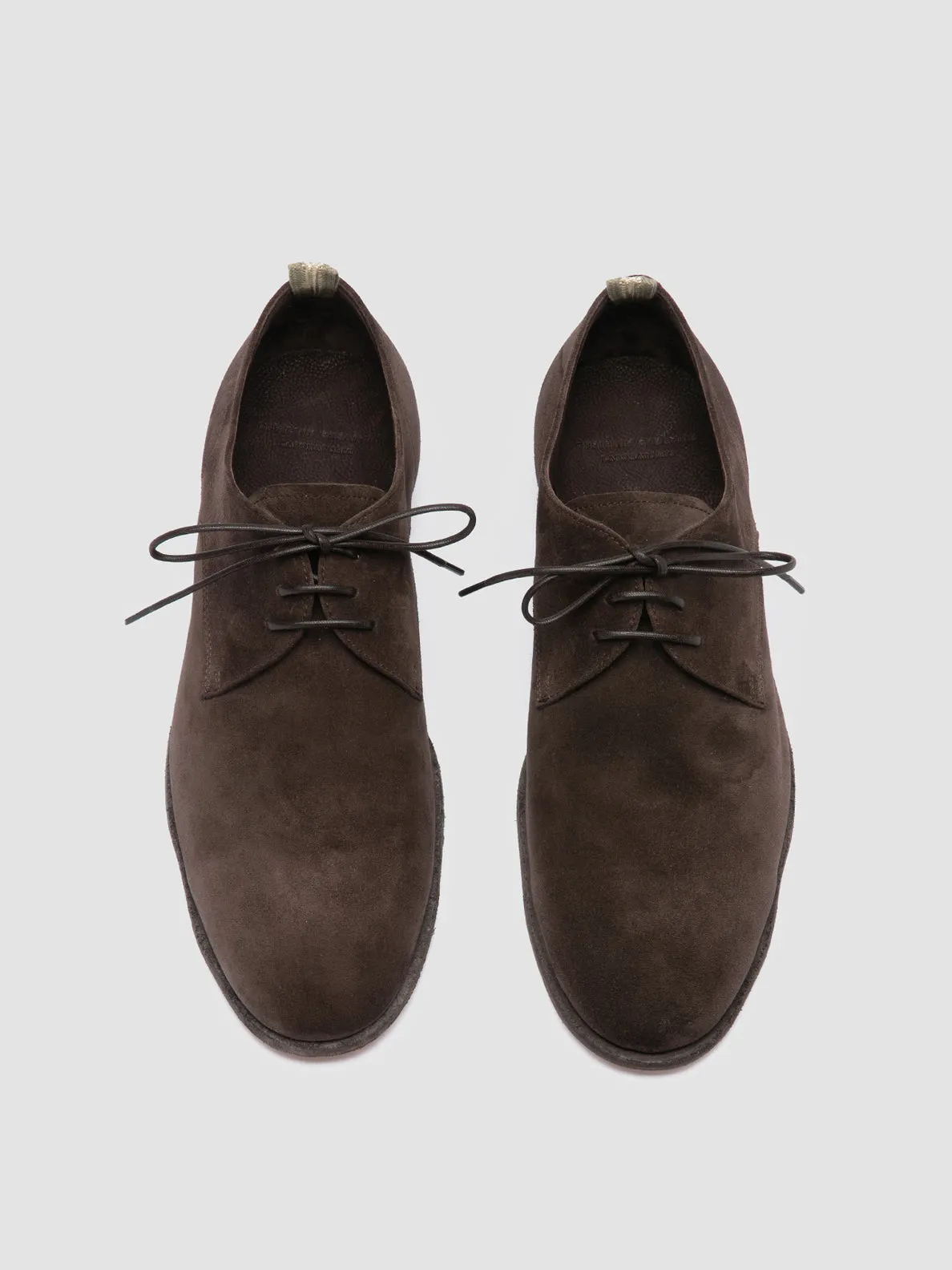 SOLITUDE 002 - Brown Suede Derby Shoes,Men Derby Shoes