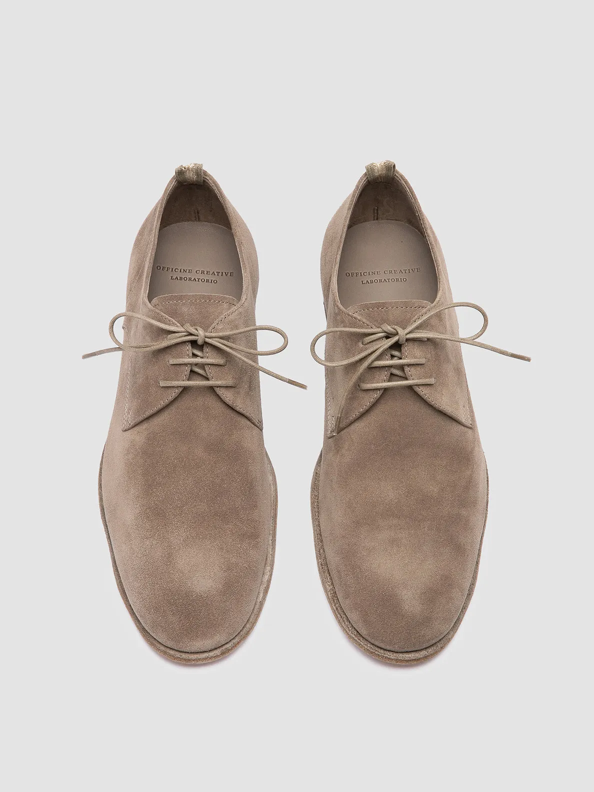 SOLITUDE 002 - Grey Suede Derby Shoes,Men Derby Shoes