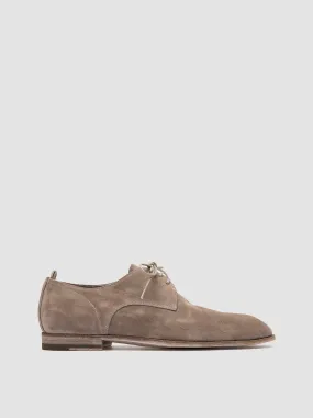 SOLITUDE 002 - Grey Suede Derby Shoes,Men Derby Shoes