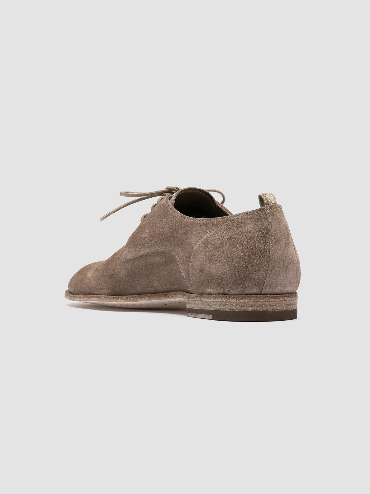 SOLITUDE 002 - Grey Suede Derby Shoes,Men Derby Shoes