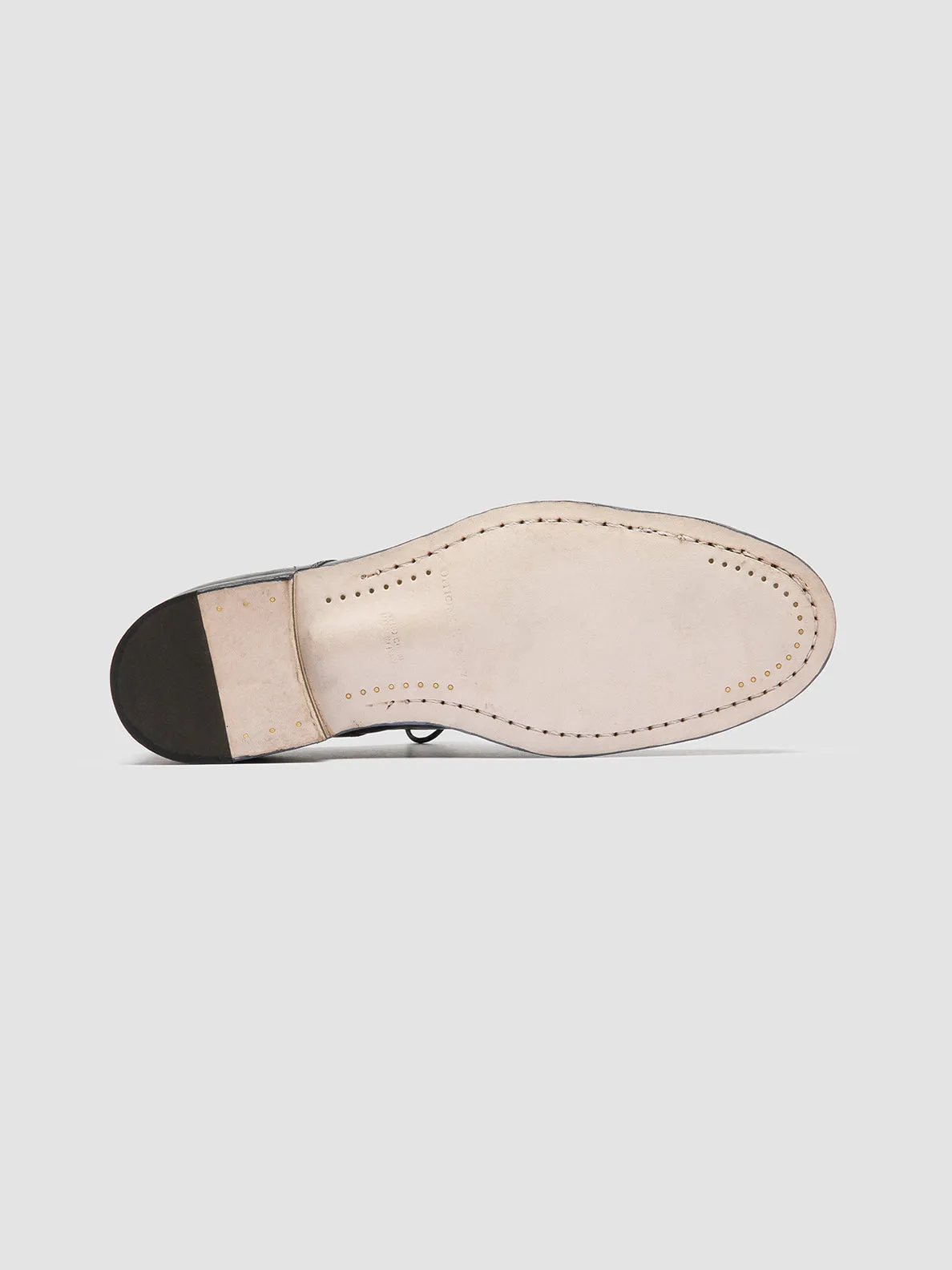 SOLITUDE 002 - Navy Leather Derby Shoes,Men Derby Shoes