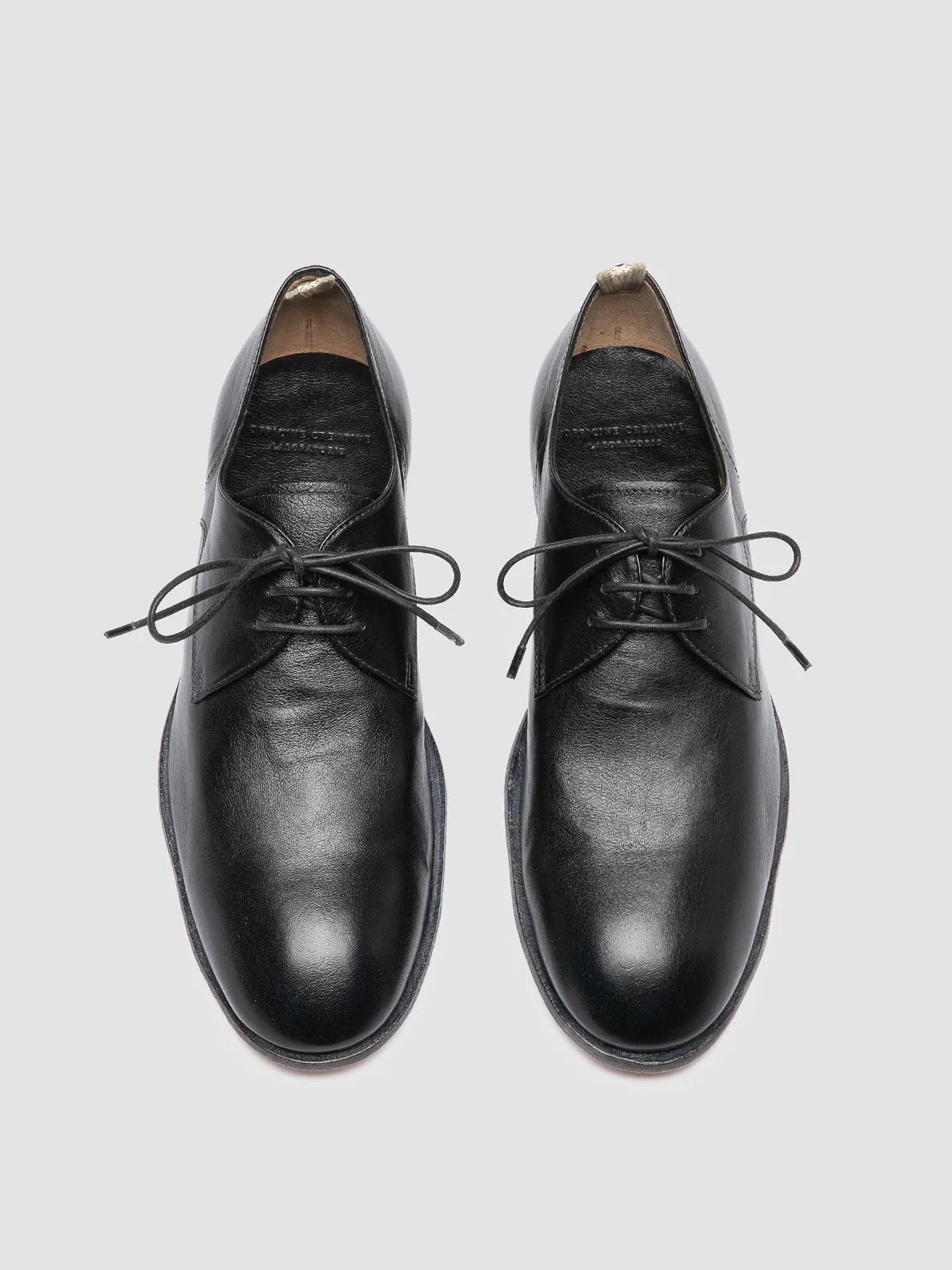 SOLITUDE 002 - Navy Leather Derby Shoes,Men Derby Shoes