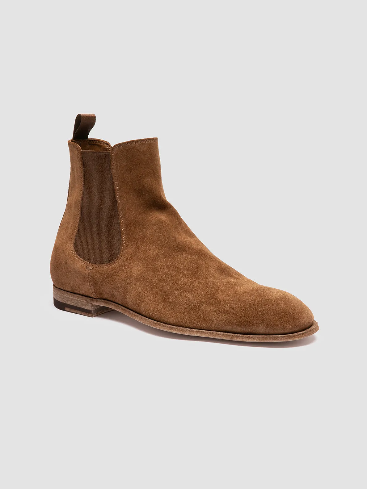 SOLITUDE 004 - Brown Suede Chelsea Boots,Men Boots