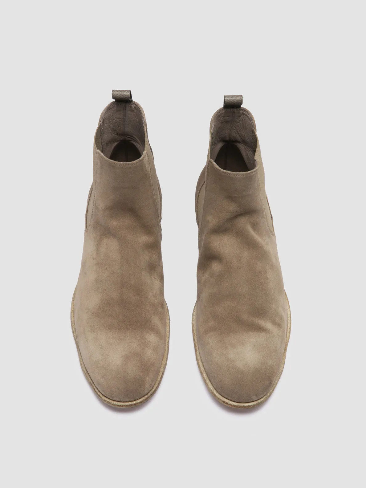 SOLITUDE 004 - Taupe Suede Chelsea Boots,Men Boots