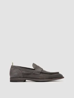 SOUND 001 - Grey Suede Penny Loafers,Men