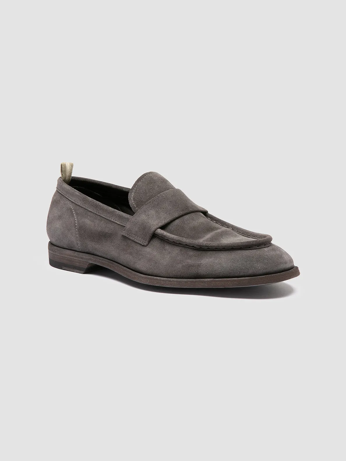 SOUND 001 - Grey Suede Penny Loafers,Men
