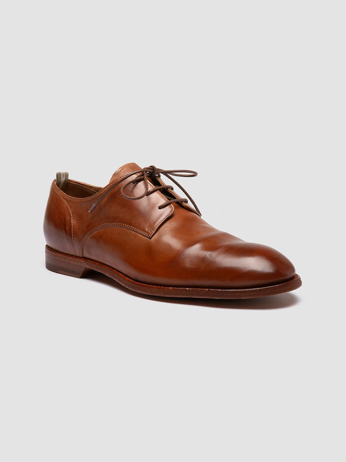 SOUND 002 - Brown Leather Derby Shoes,Men Derby Shoes
