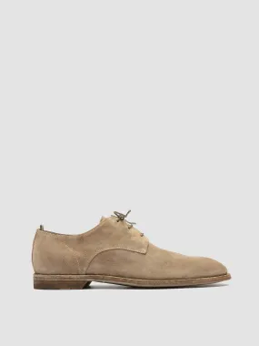 SOUND 002 - Taupe Suede Derby Shoes,Men Derby Shoes