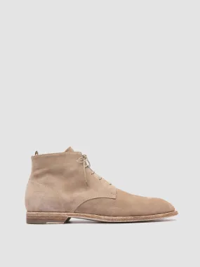 SOUND 003 - Beige Suede Lace-up Boots,Men Boots