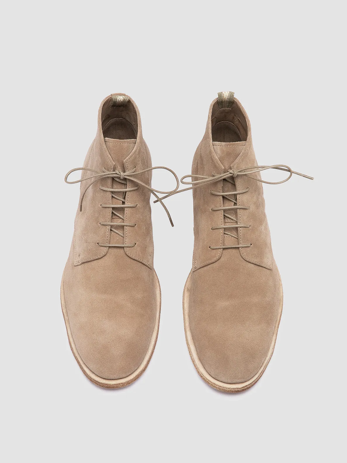 SOUND 003 - Beige Suede Lace-up Boots,Men Boots