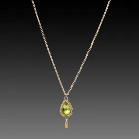 Sparkly Peridot Necklace,Jewelry Delicate & Elegant