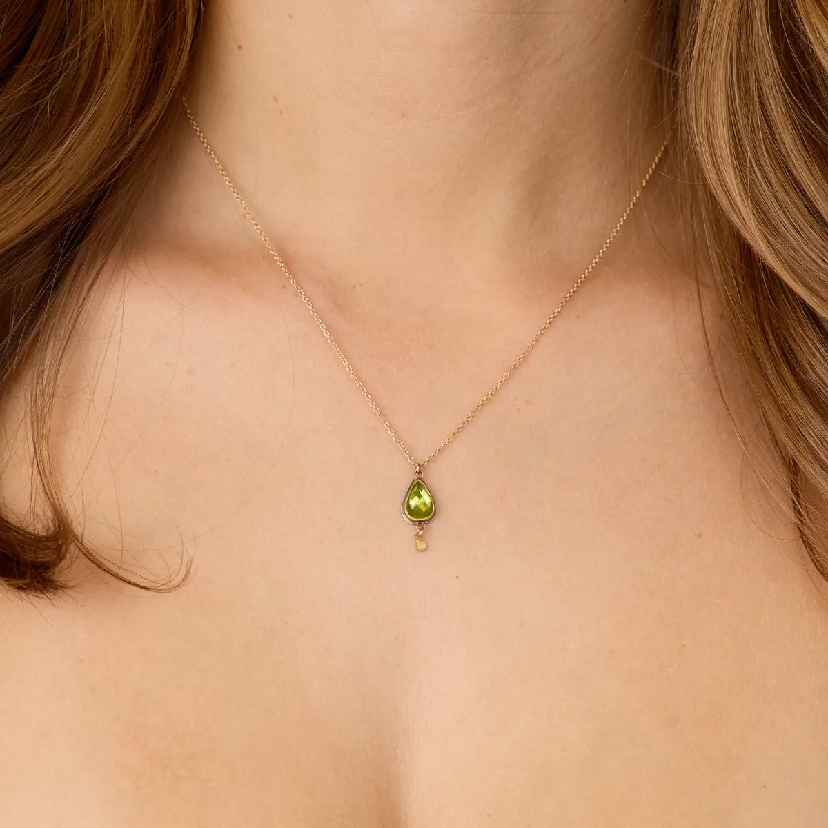 Sparkly Peridot Necklace,Jewelry Delicate & Elegant