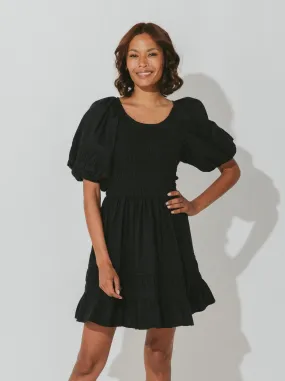 Stasia Mini Dress - Black,Women Dresses