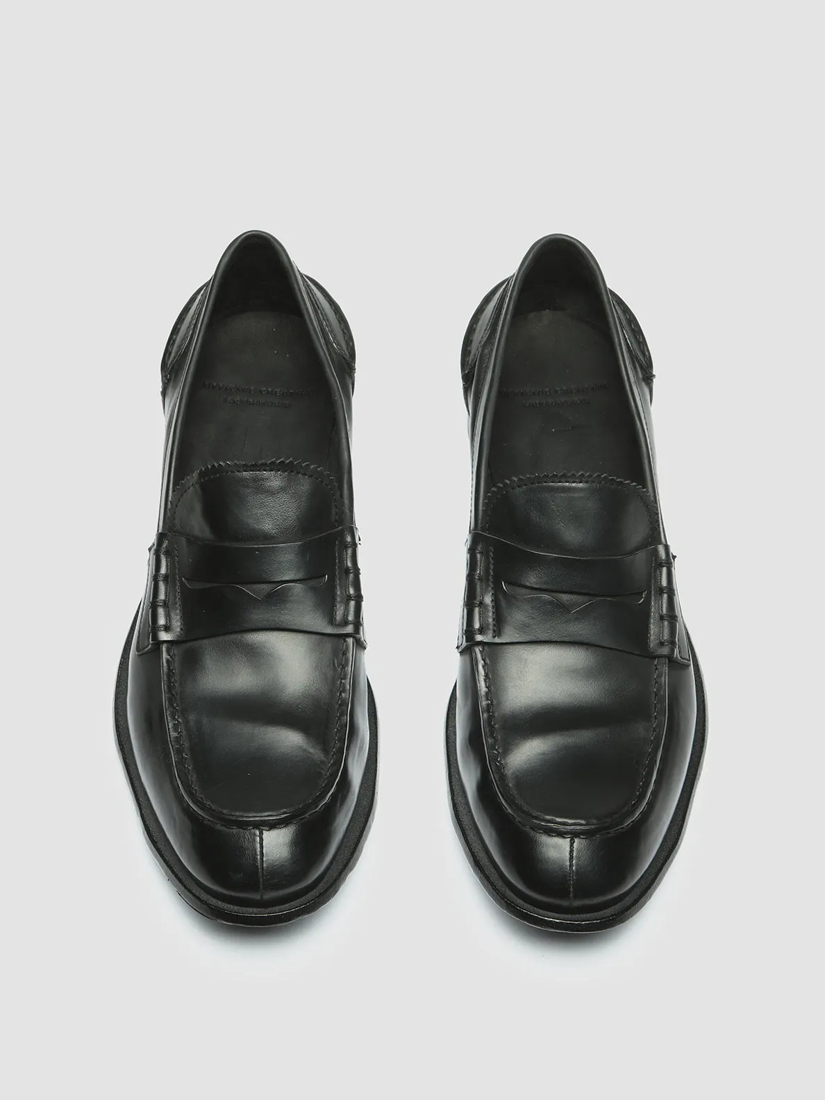 STEREO 008 - Black Leather Derby Shoes,Men