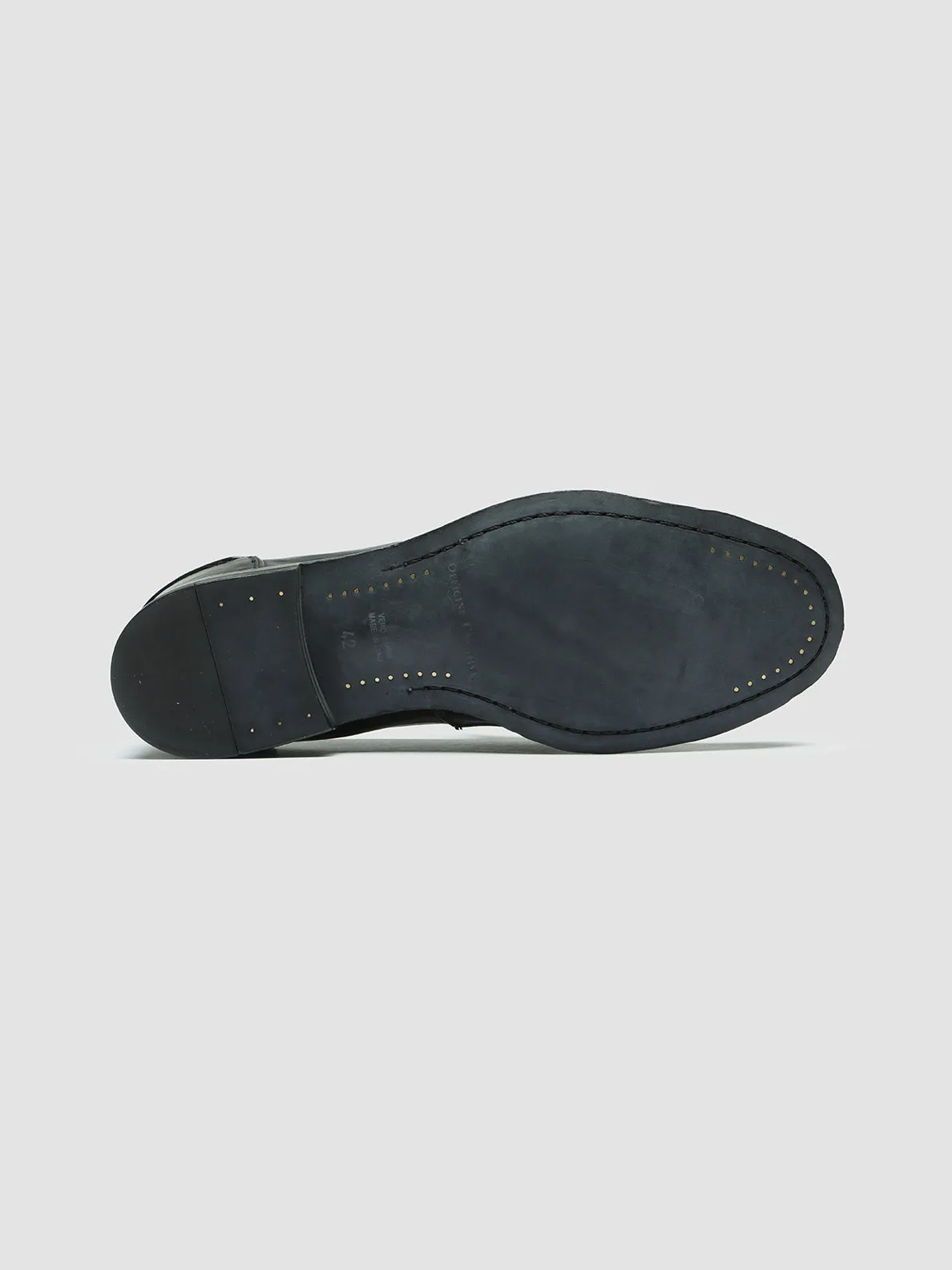 STEREO 008 - Black Leather Derby Shoes,Men