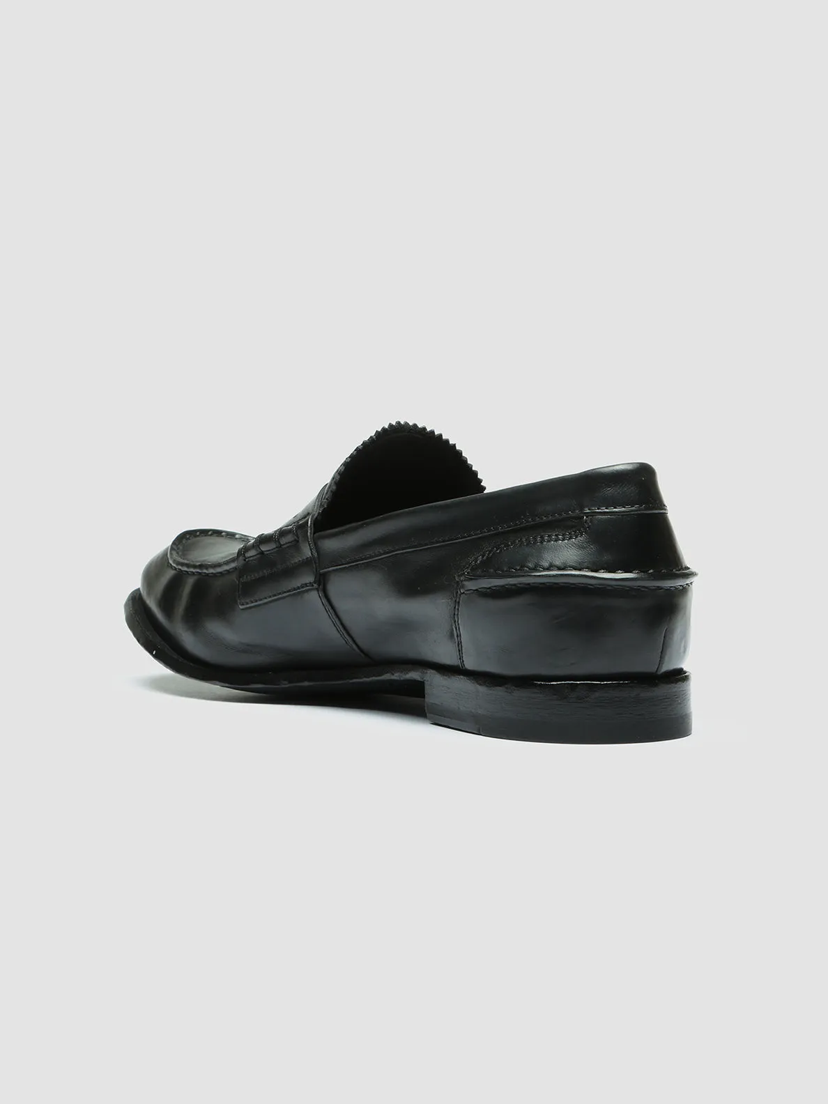 STEREO 008 - Black Leather Derby Shoes,Men