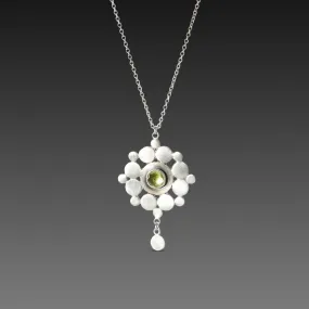 Sterling & Peridot Mandala Necklace,Jewelry Delicate & Elegant
