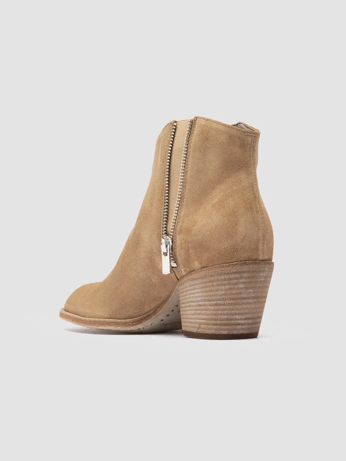 SYDNE 015 - Beige Suede Ankle Boots,Women